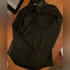 Zara Faux Letter Shirt/ Jacket in Excellent Preowned Condition. Size Medium